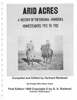 Arid Acres - History of Kimama Minidoka Homesteaders